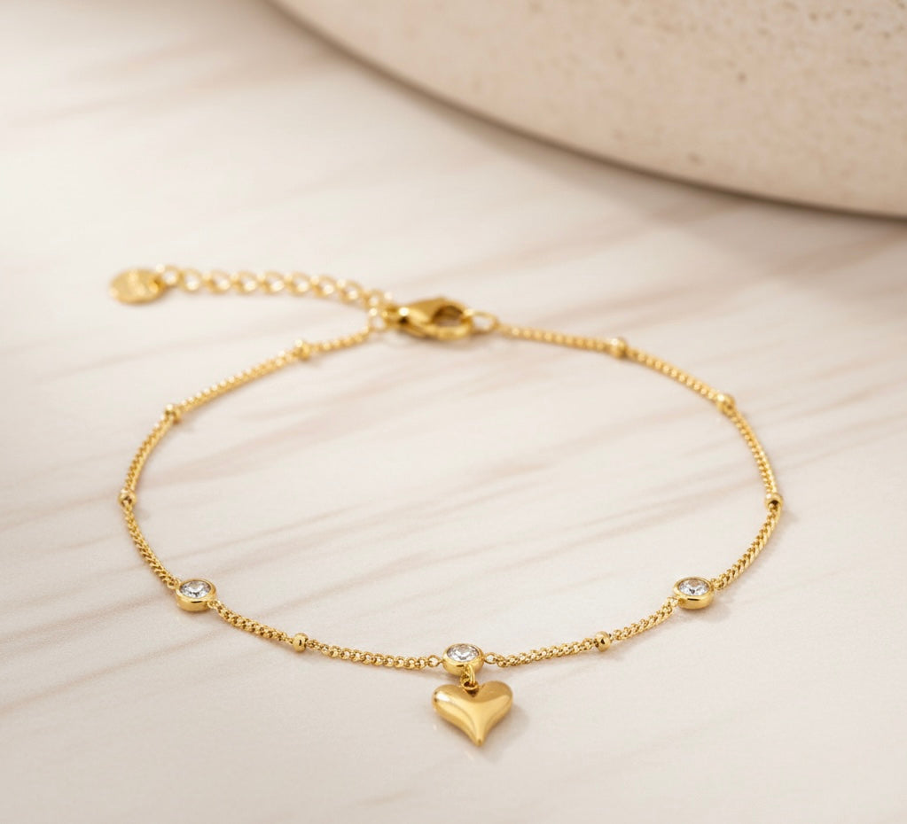 Solo Heart - Gold Plated