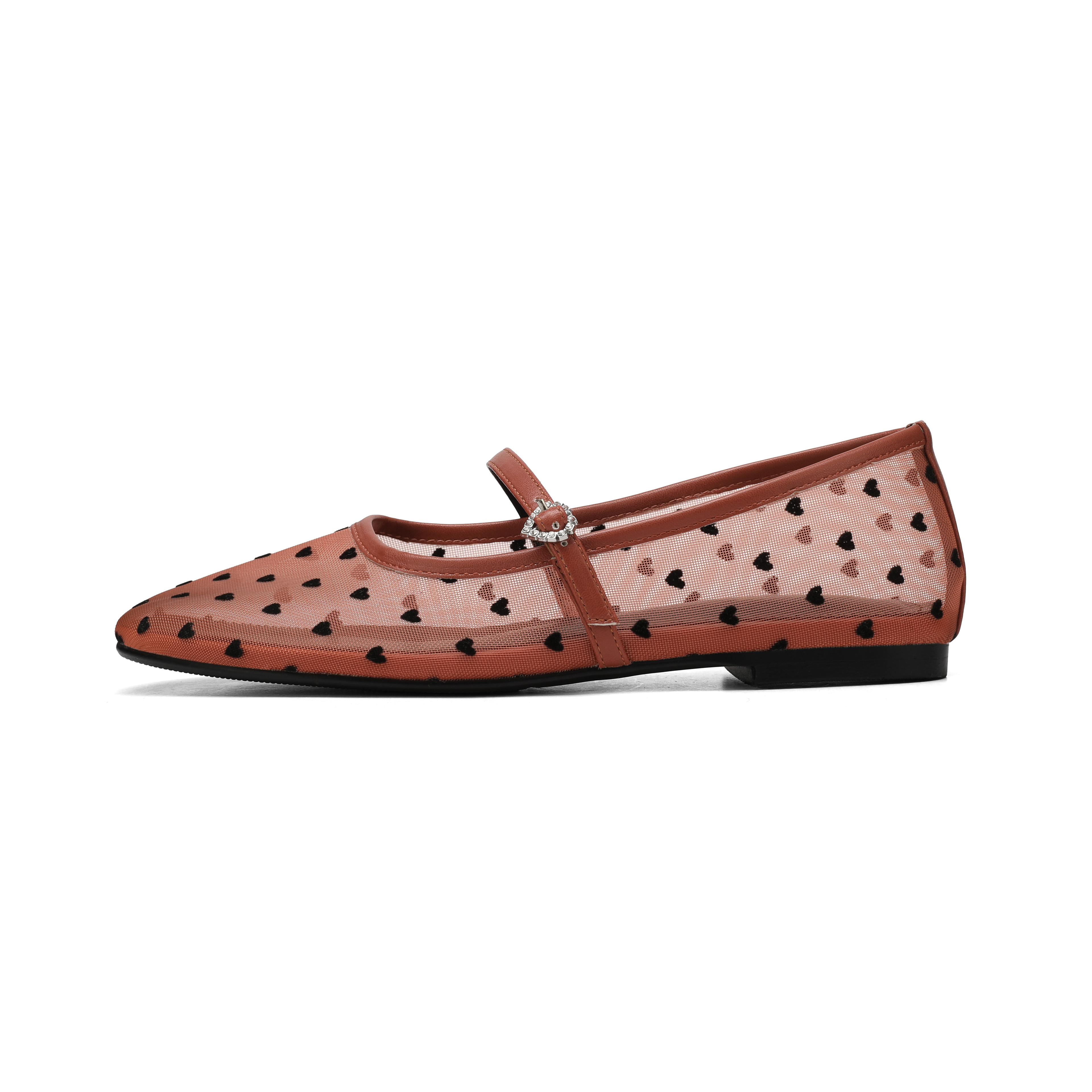 “Fall in Love” Flats in Orange